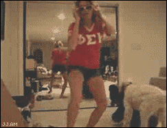 Her dance moves are truly inspiring.