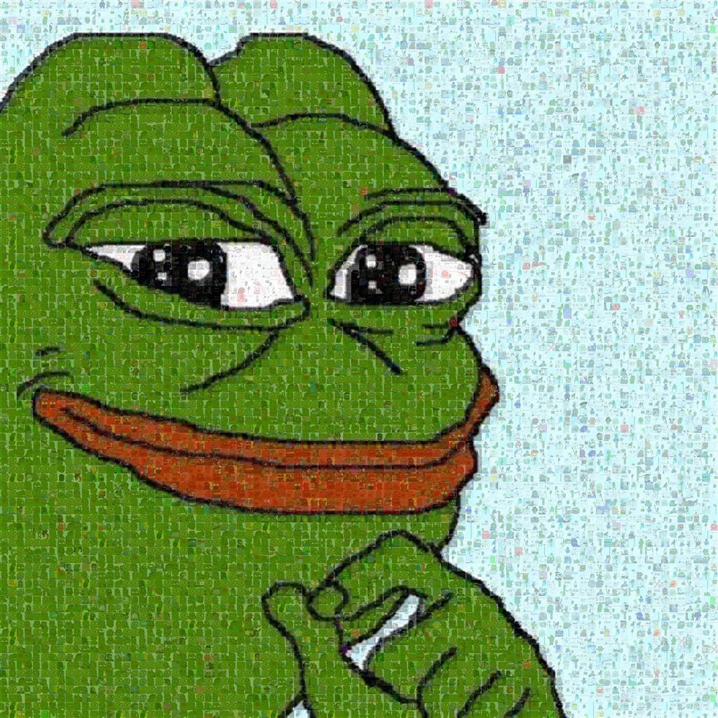 I made a pepe out of over 2000 rare pepe's,give me my achievment