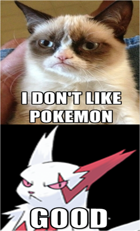 Grumpy Cat meets its alternate in the Pokemon world