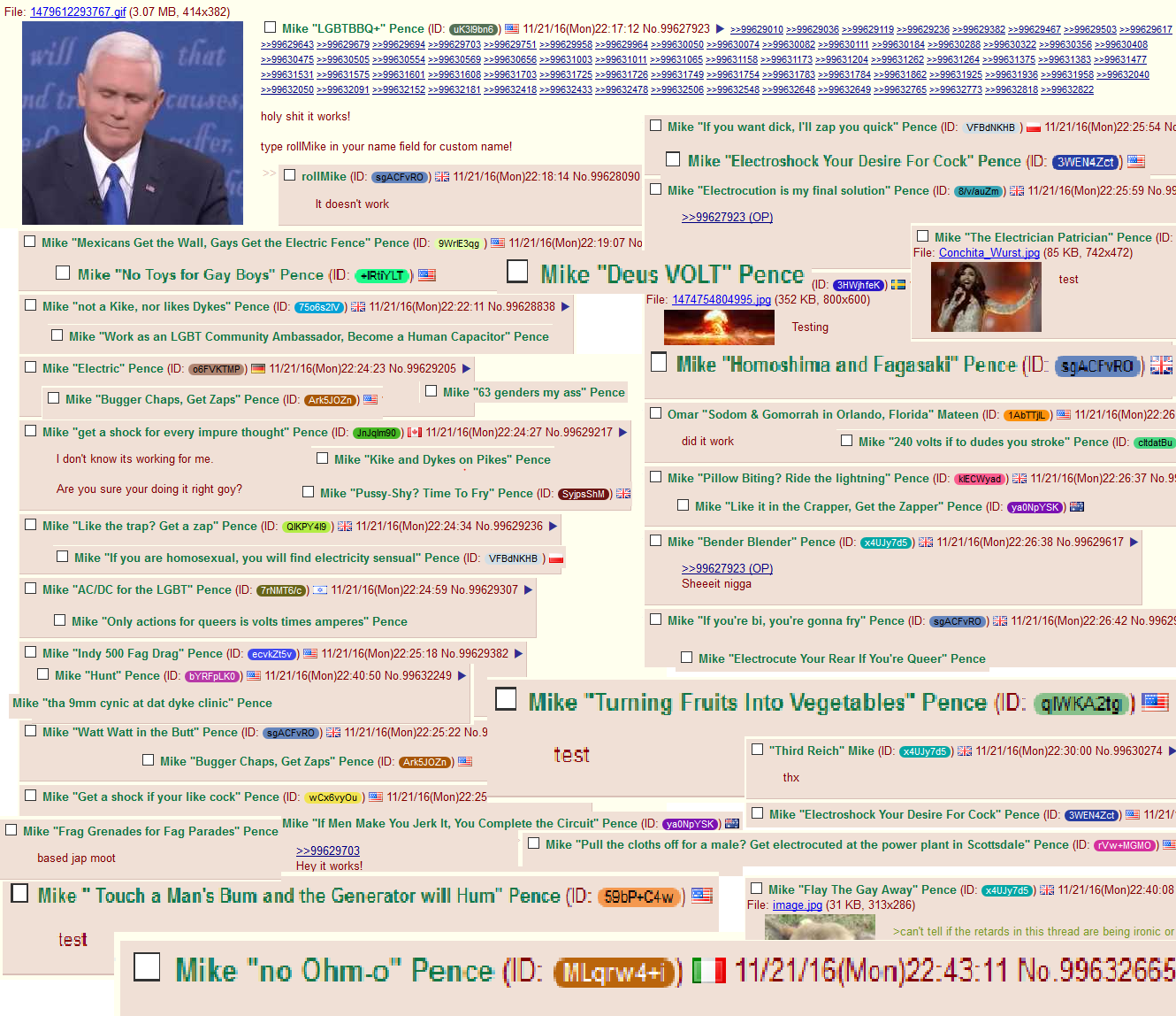 It's too Tense for the Pence