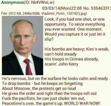 Putin u to sleep