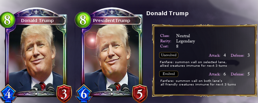 You could say this is my trump card