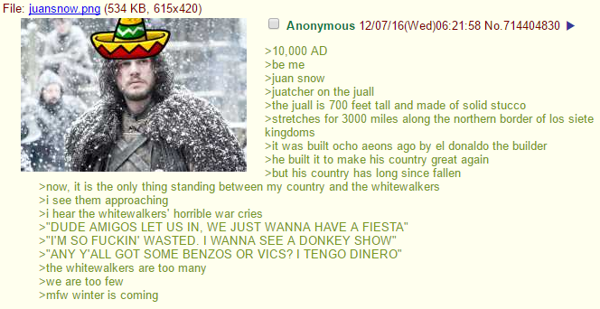 Anon is a soldier in 10,000 A.D.