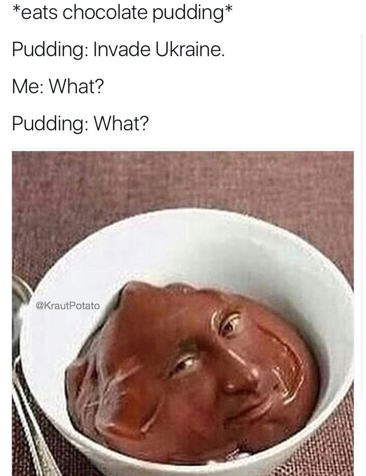 I hate my putin pudding