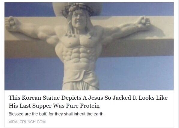 He lifted for our sins