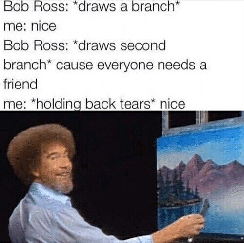 Bob plays with paint and my feelings