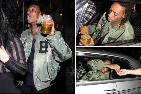When the paparazzi are irritating so you give them some weed and tell them to shill out