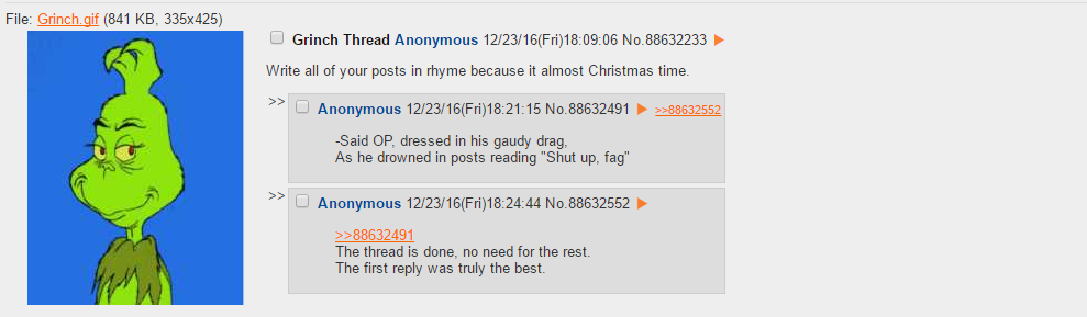 Anon is in the Christmas spirit