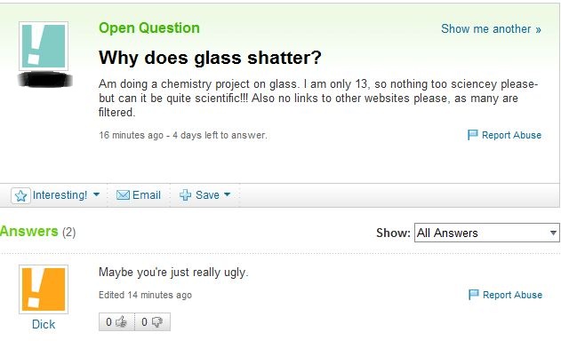 Why does glass shatters?