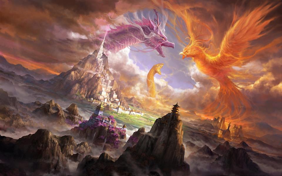 Dragon vs. Phoenix vs. Serpent. Who would win?