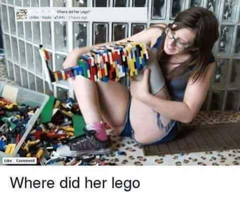 If we step on Lego, it hurts. She gets taller.