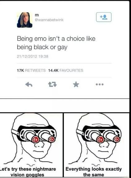 Being retarded isn't a choice like being white and privileged