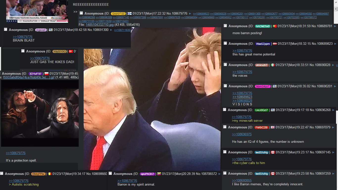 /pol/ warms to barron's meme potential