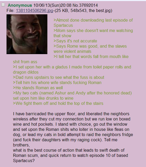 Anon is a spartan