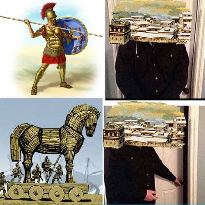 The horse represents a user with mature content switched Off