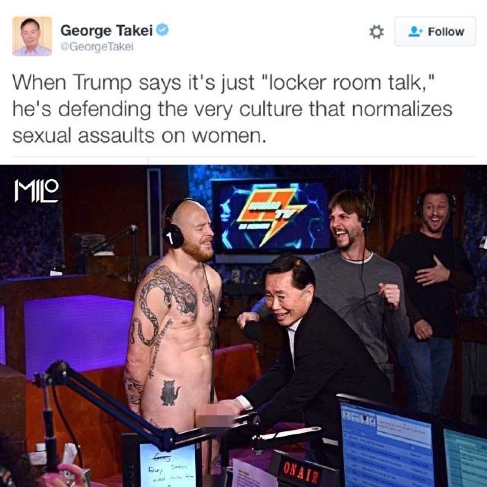 It's all fun and game until George Takei comes and plays with your willy
