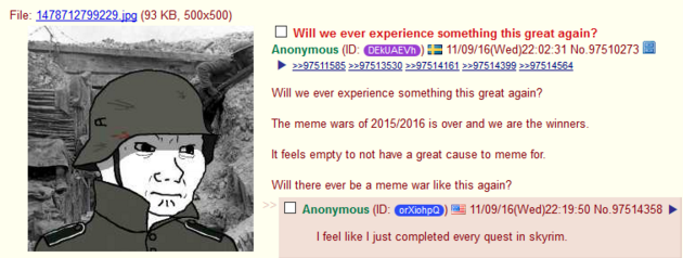 Don't worry little ones there will be more glorious conquest in the future