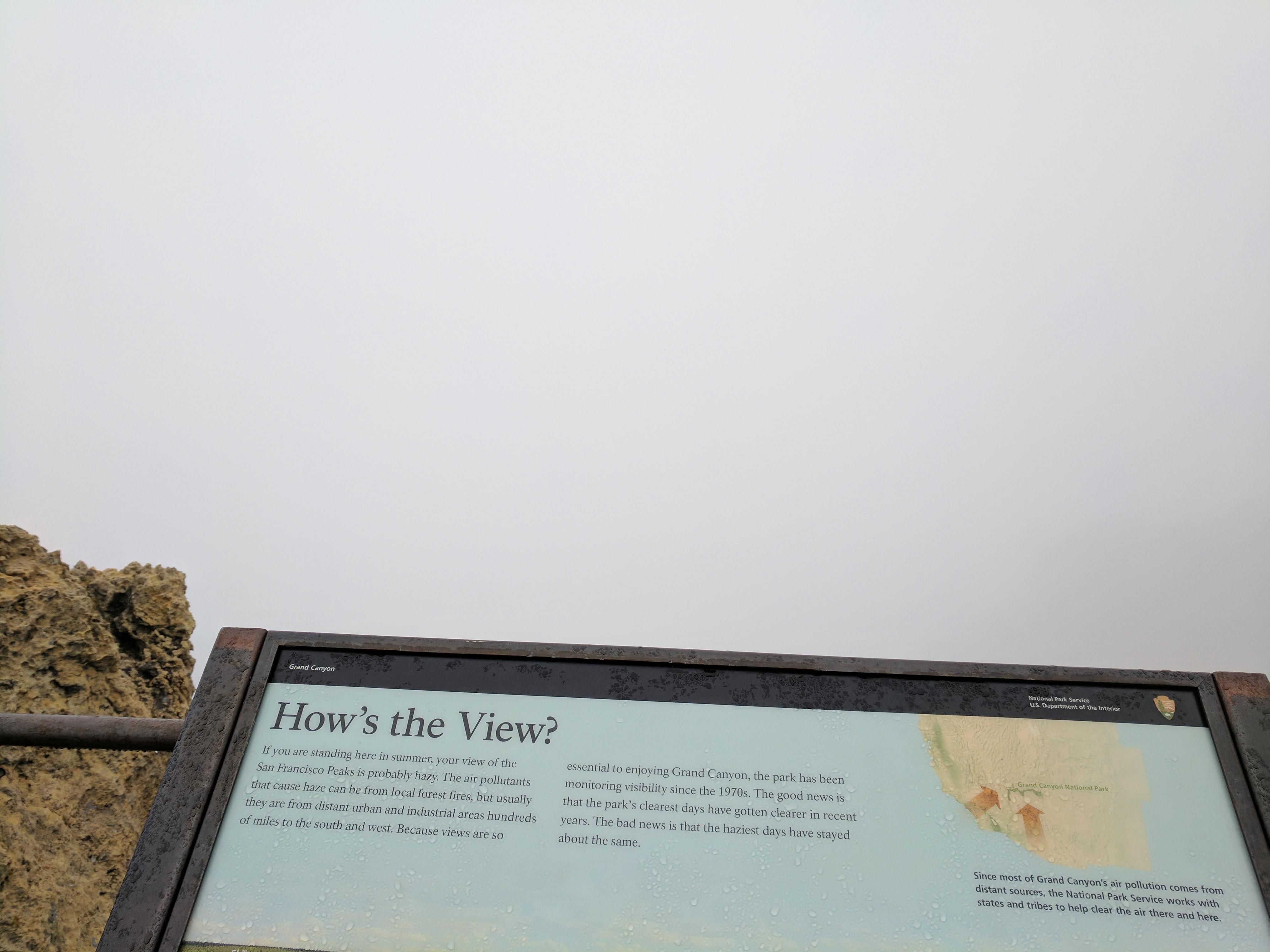 Go to the Grand Canyon they said, enjoy the view they said.