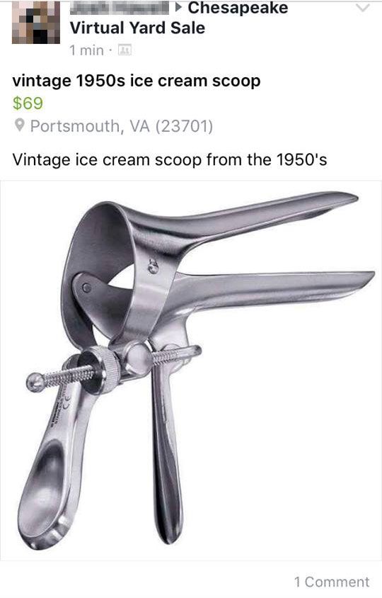 vintage ice cream scoop
