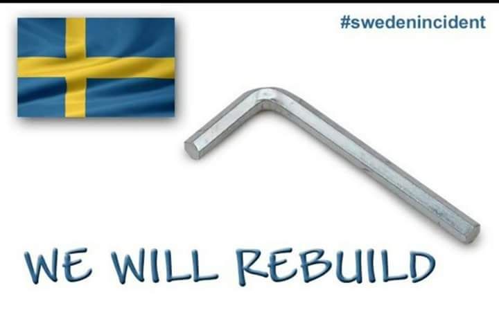 I stand with Sweden in these last and most difficult times.