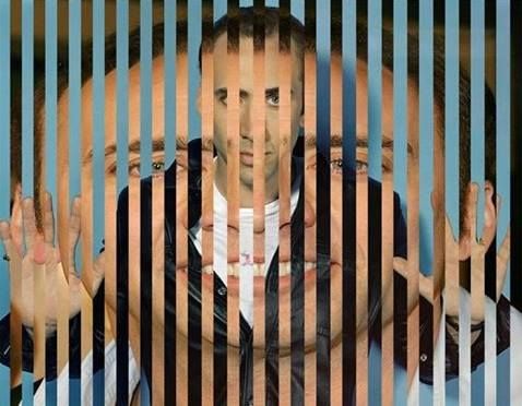 Nicolas Cage caged in a Nicolas Cage cage
