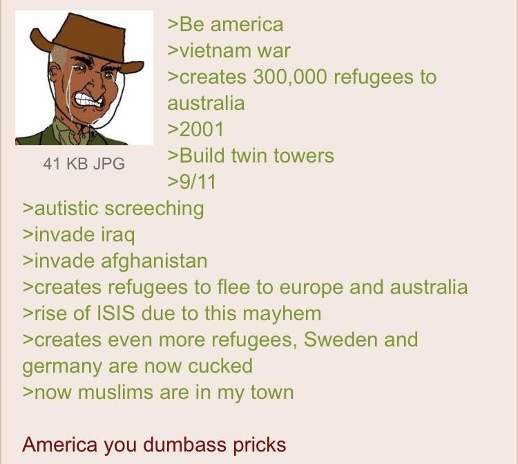 Austranon hate america