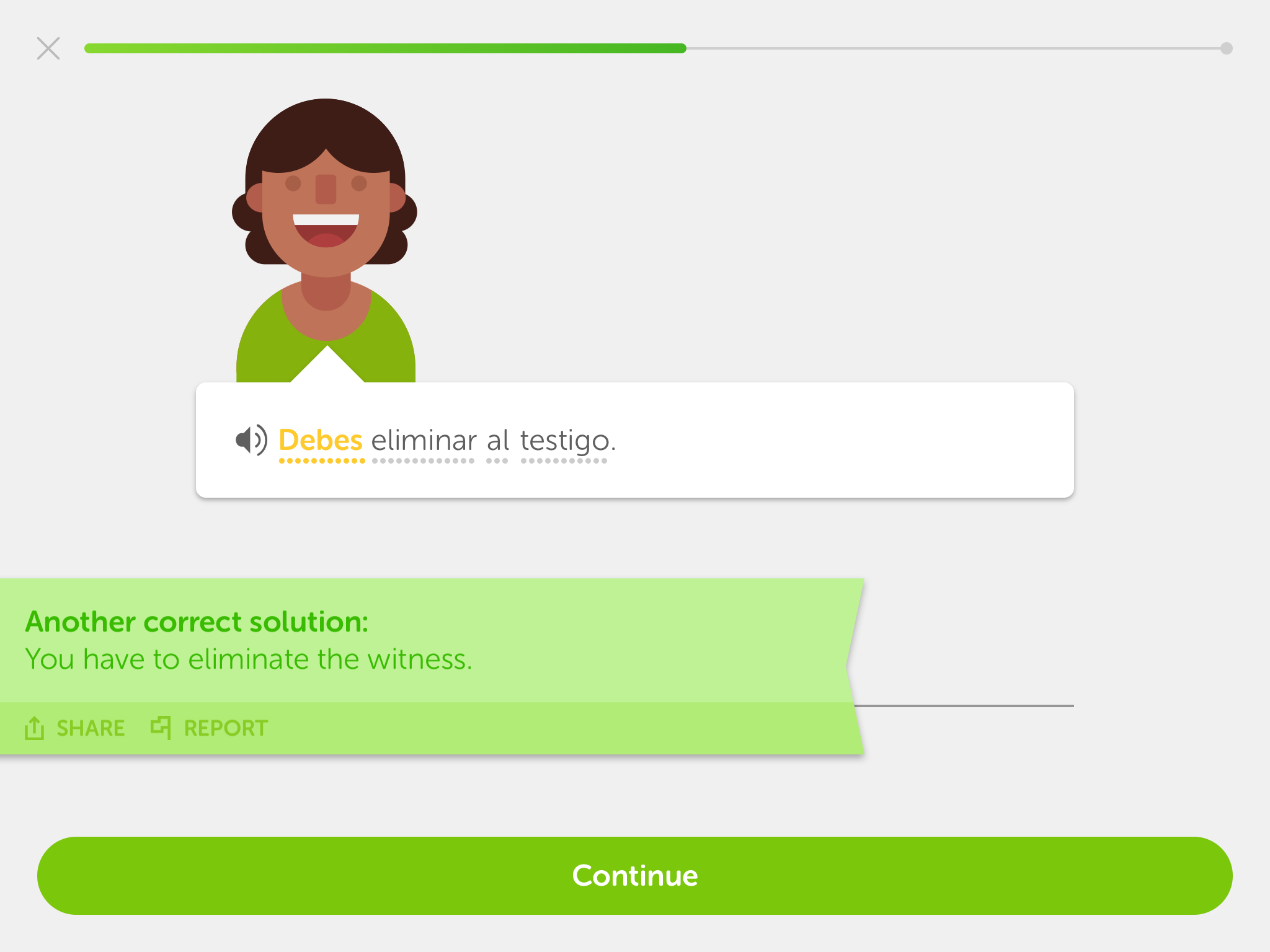 I'm not really sure what Duolingo is trying to teach me...