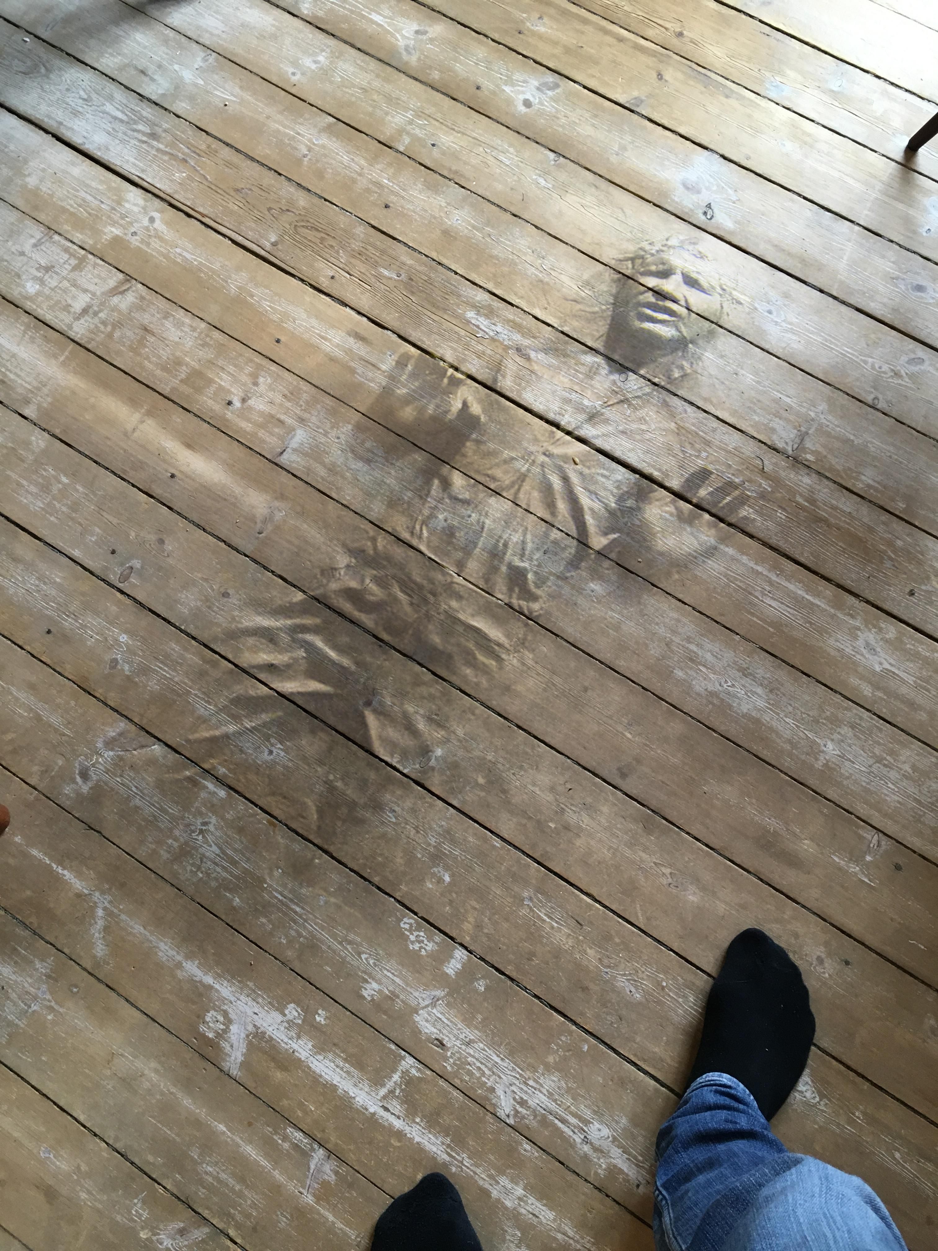 There's a human fossil in my floor planks