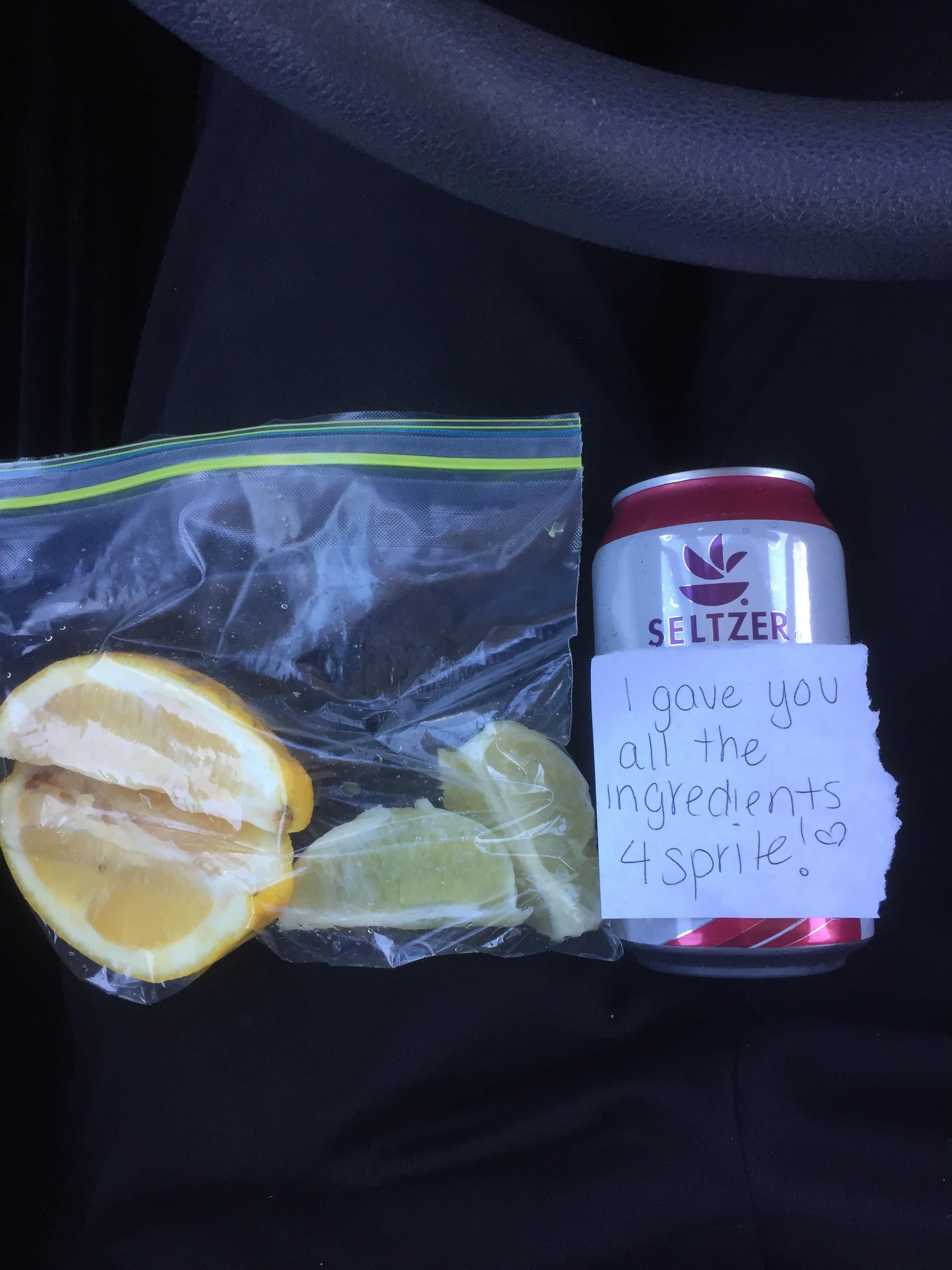 So my wife said she packed a special treat in my lunch today. Some assembly required.