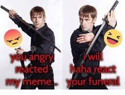 Don't angry react my memes