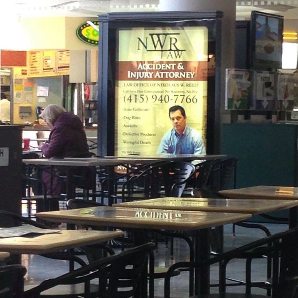 Awkwardly wondered why this guy was staring at me for 10 minutes only to realize it's a frickin poster