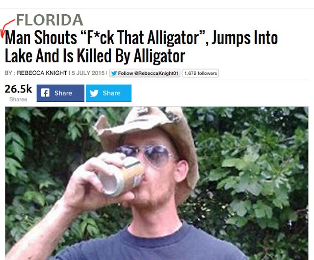 *** that alligator
