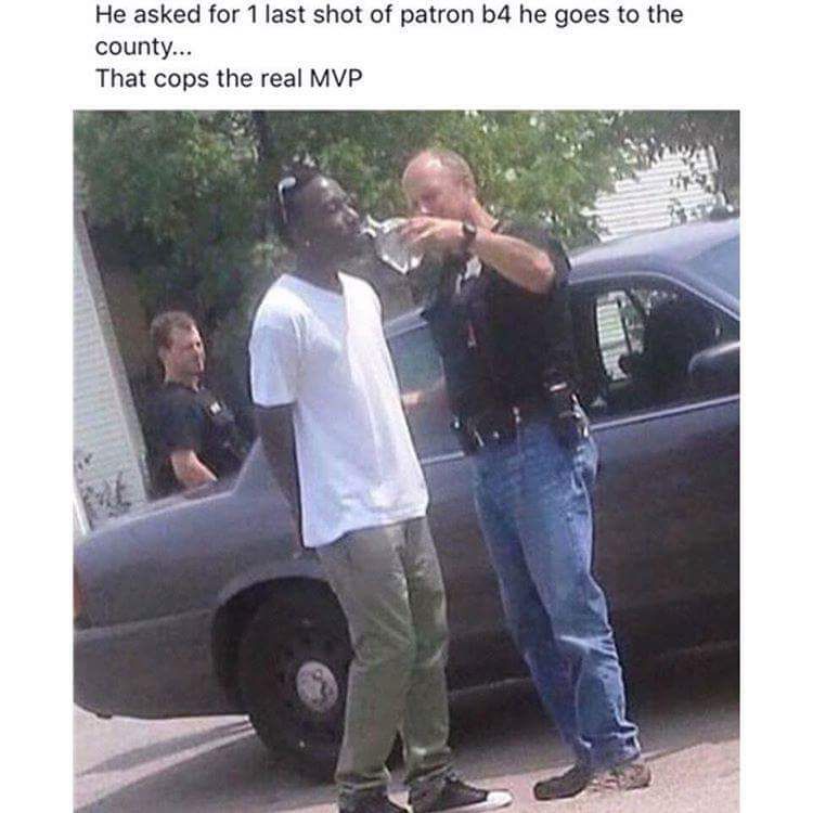 To protect and serve alcohol.
