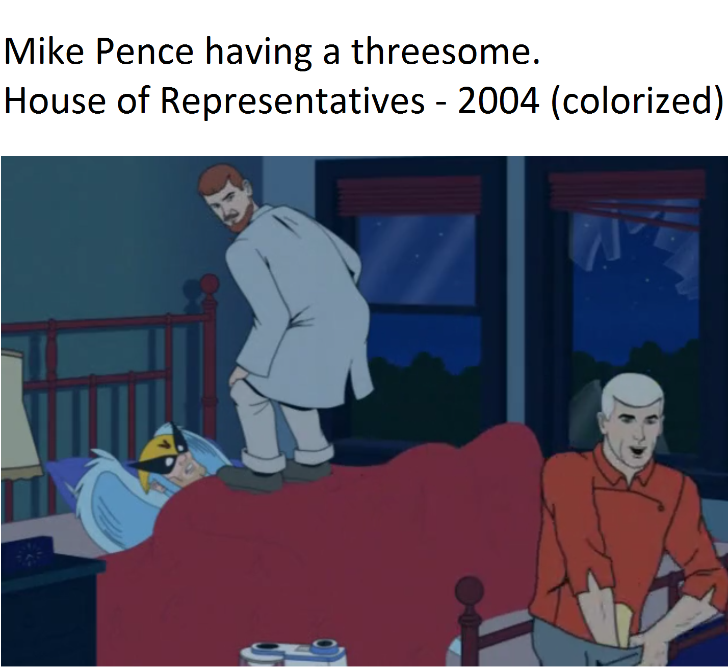 Mike "not gay, it's a feminine penis" Pence
