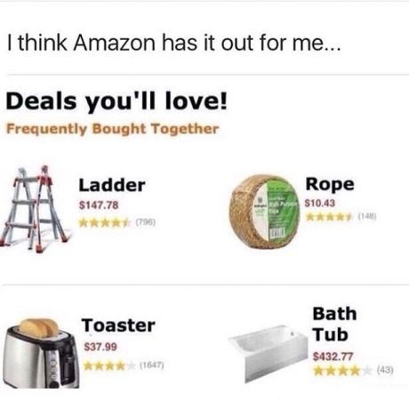 Amazon is the only one who gets me
