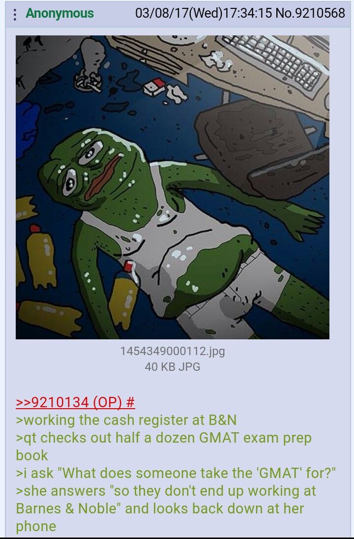 Anon hits up a qt at the bookstore