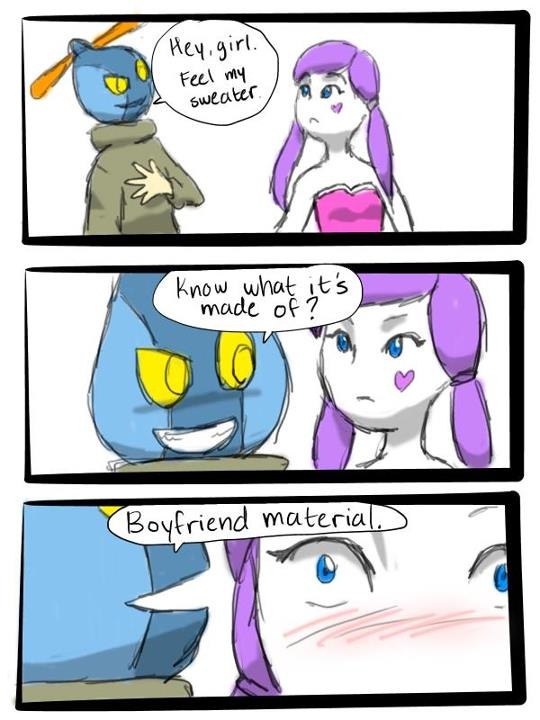 Feel my sweater!
