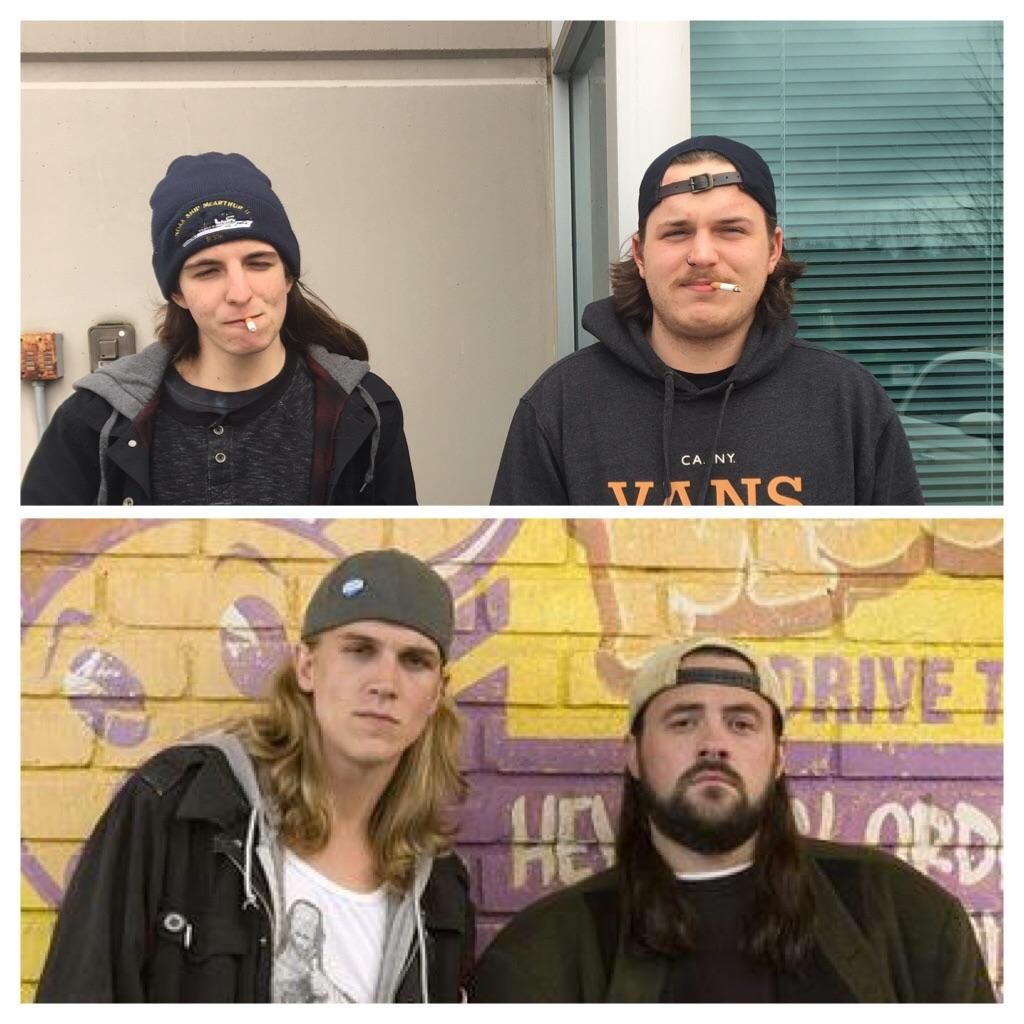 Realized today I apparently work with Jay and Silent Bob