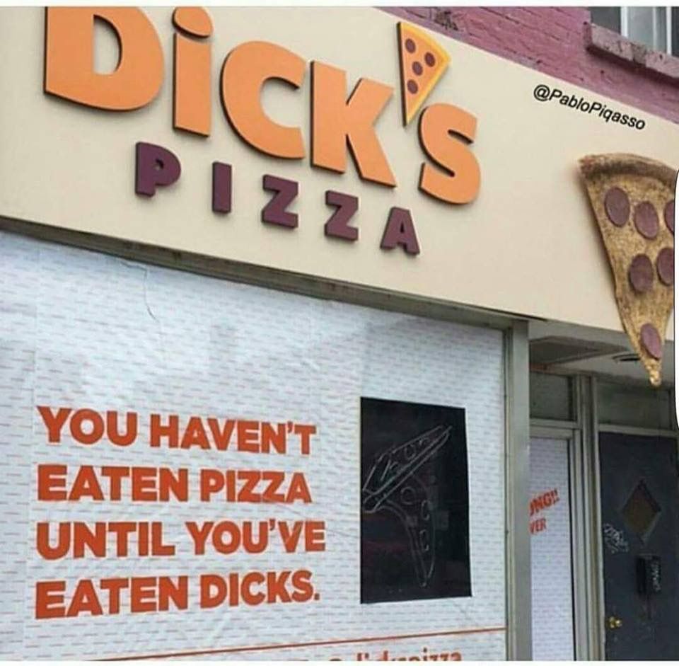 You haven't eaten pizza until you've eaten Dick's.