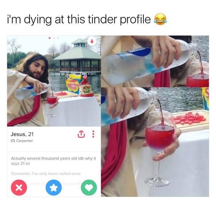 Swipe right if you want to be saved.