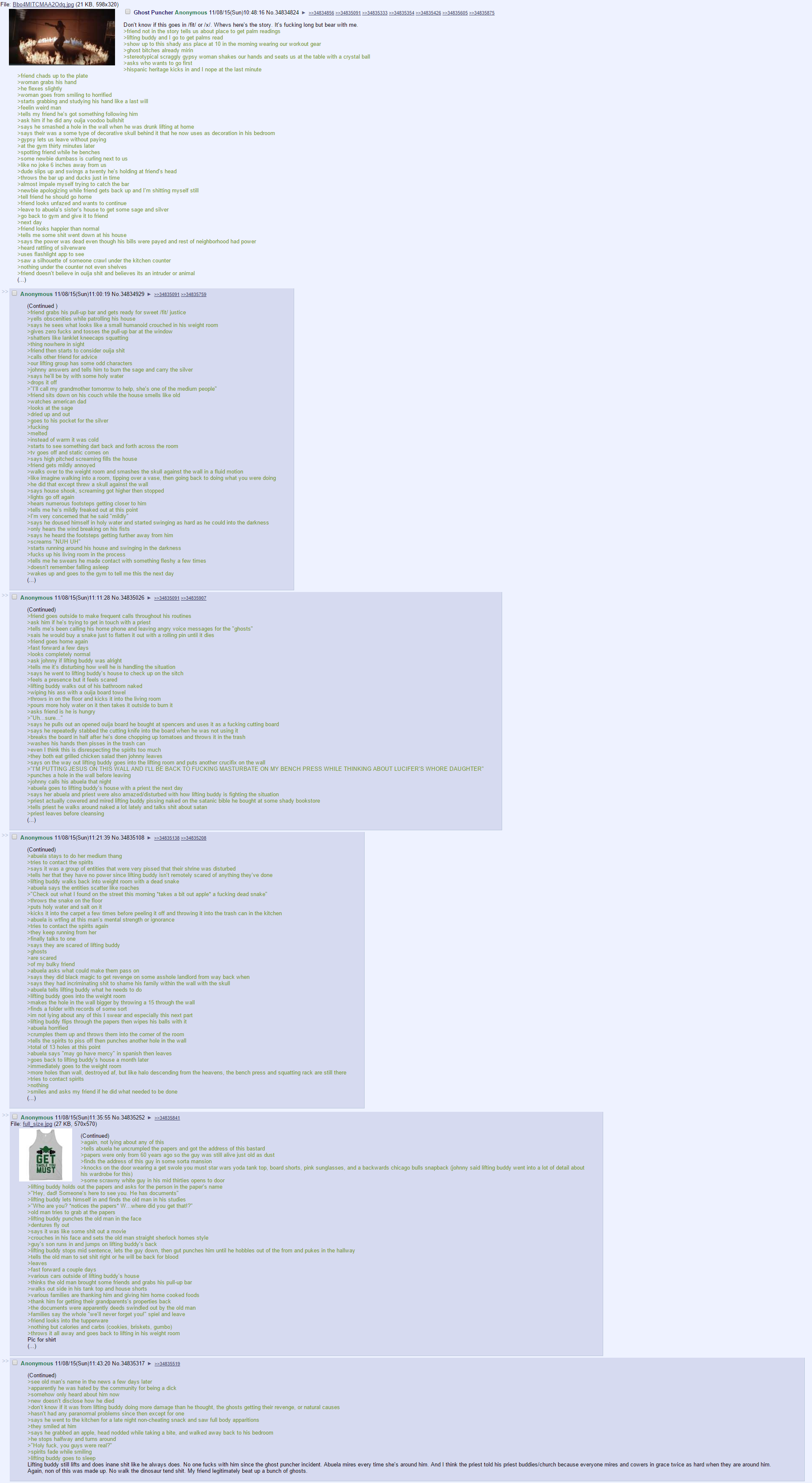/fit/ Anon vs Ghosts