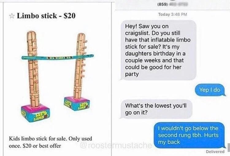 Kids Limbo Stick