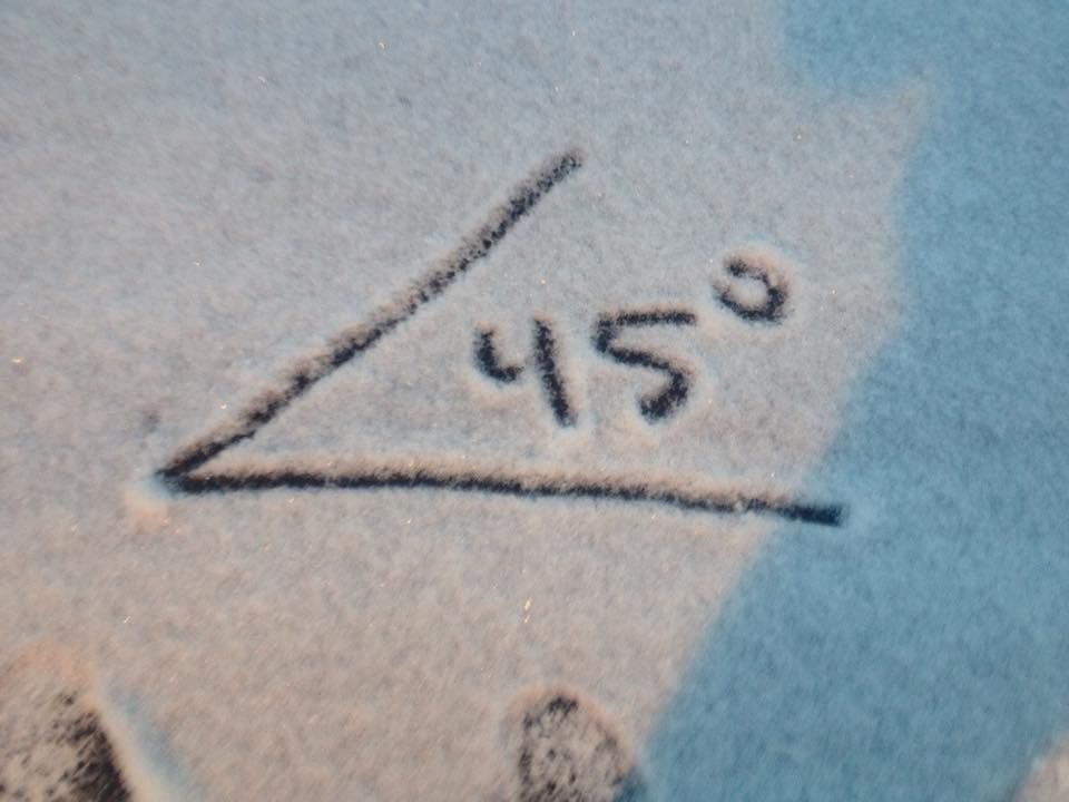 Its 45 Degrees out, but I still managed to make some Snow Angles