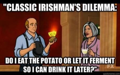 In honor of St. Patrick's Day, let us never forget Mallory Archer's traditional Christmas bonus.