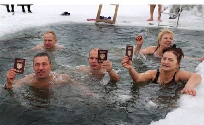 Red army agents trying to invade finland by water [circa 1939; colorized]