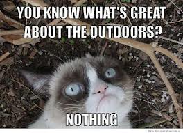 The outdoors is over rated
