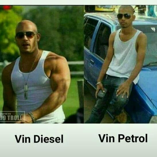 Vin Diesel vs Vin Petrol