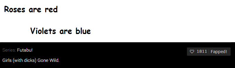 Roses are red, this title is overused