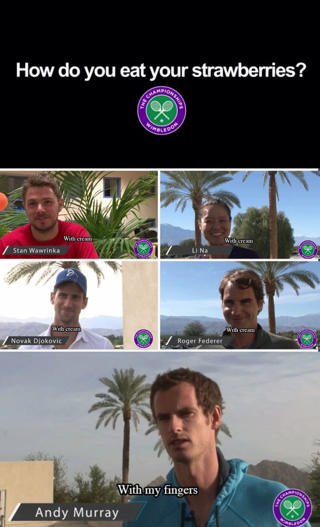 Andy Murray has a way with words