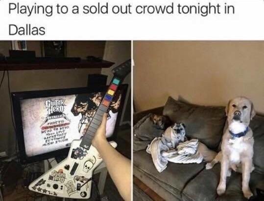 Playing a sold out crowd